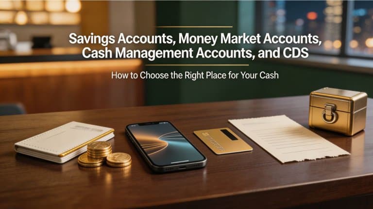 Savings Accounts, Money Market Accounts, Cash Management Accounts, and CDs: How to Choose the Right Place for Your Cash